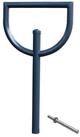 TRUTZHOLM Fahrradst&auml;nder Fahrradanlehnb&uuml;gel 118 x 56 cm Stahl &Oslash; 60 mm zum
