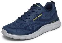 Sneaker SKECHERS "TRACK-POHLTER", Herren, Gr. 39, navy, Textil, Schuhe Sneaker,