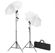 vidaXL Fotohintergrund 300 x 300 cm Fotostudio Set mit Leuchten Schirmen...