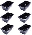 AcMax Salatsch&uuml;ssel GN 1/4 Polycarbonat schwarz GN-Beh&auml;lter 2,8 Liter Tiefe...
