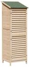 vidaXL Gartenhaus Gartenschuppen Natur 59 x 56 x 176 cm Massivholz aus Fichte