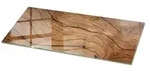 Tulup Tischplatte Oberplatte Tisch Glas Nat&uuml;rliches Holzmuster Couchtisch...
