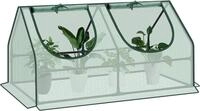 Woltu Foliengew&auml;chshaus, BxTxH: 120 x 60 x 60,00 cm, mit aufrollbaren Fenstern