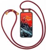moex Handykette f&uuml;r iPhone 15 H&uuml;lle mit Band Free Spirit Rot 6,1 Zoll, Handyh&uuml;lle
