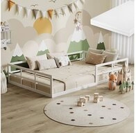 VitaliSpa&reg; Kinderbett Minno, Wei&szlig;, 120x200 mit Matratze (2-tlg)