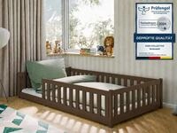 Kids Collective Kinderbett Bodenbett Bett mit Rausfallschutz & Lattenrost...