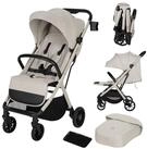 lionelo Kinder-Buggy CLOE PLUS, (Set), Auto-Folding/Gro&szlig;e PU-R&auml;der/Kompakt und