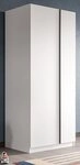 Inn.Furn Kleiderschrank Girona (Dreht&uuml;renschrank 2-t&uuml;rig in wei&szlig;, 80 x 183...