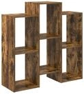 vidaXL B&uuml;cherregal 90 x 30 x 90 cm Regal B&uuml;cherregal Raumteiler Ger&auml;ucherte...