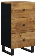 vidaXL Sideboard Sideboard mit 3 Schubladen 40x33,5x75 cm Massivholz (1 St)