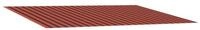 vidaXL Markise Markisenersatzstoff Orange und Braun 300 x 200 cm Polyester...