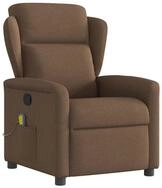 vidaXL Massagesessel, Massagesessel Braun Stoff