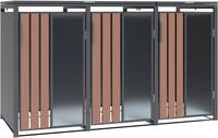 WESTMANN M&uuml;lltonnenbox Status 3, BxTxH: 198x80x116 cm, f&uuml;r 3x240 L M&uuml;lltonnen
