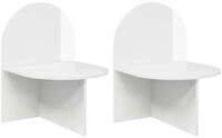 vidaXL Nachttisch 48 x 49 x 65 cm Nachttisch 2er Set Nachtschrank Hochglanz...