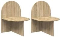 vidaXL Nachttisch 48 x 49 x 65 cm Nachttisch 2er Set Nachtschrank Sonoma-Eiche