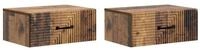vidaXL Nachttisch 49 x 34,5 x 20 cm Nachttisch h&auml;ngend 2er Set Nachtschrank...