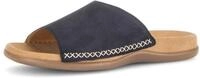 Pantolette GABOR, Damen, Gr. 44, blau (dunkelblau), Nubukleder, Basic, Schuhe