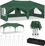 Woltu Pavillon, mit 6 Seitenteilen, 3x6 m, mit 6 Seitenw&auml;nden,...