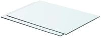 vidaXL Regal Regalb&ouml;den 2 Stk. Glas Transparent 50x30 cm, 2-tlg.