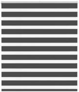 Rollo Doppelrollo Schwarz 130x100 cm Stoffbreite 125,9 cm Polyester, vidaXL