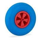 relaxdays Schubkarren-Rad Schubkarrenrad 3.50-6 in Blau/Rot (1 St)