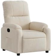 vidaXL Sessel Relaxsessel Beige Mikrofasergewebe (1-St)