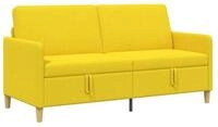 vidaXL Sofa Sofa mit Stauraum Helles Gelb 172 x 78 x 87 cm Polyester, 1 Teile