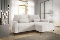 Fun M&ouml;bel Ecksofa Schlafsofa SILVES mit Ottomane in Stoff Poso, mit Bettkasten