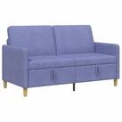 vidaXL Sofa Sofa mit Stauraum Jeans blau 152 x 78 x 87 cm Polyester, 1 Teile