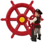 relaxdays Spielzeug-Steuerrad Steuerrad mit Drehger&auml;usch f&uuml;r Spielturm,...