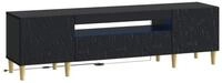 vidaXL TV-Schrank LED-TV-Schrank Schwarz Holzwerkstoff