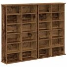 vidaXL Schranksystem CD Regal 2 Stk. Altholz 60 x 17 x 92 cm Holzwerkstoff...