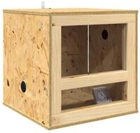 vidaXL Terrarium Terrarium Braun 40 x 40 x 40 cm OSB