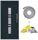 vidaXL Haust&uuml;r Vordert&uuml;r 98 x 208 cm PVC Anthrazit (1-St)
