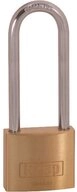 Kasp Vorh&auml;ngeschloss Messingschloss, 40x63 mm, hoher B&uuml;gel K12040L63D