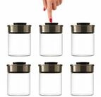BURI Vorratsglas 6x Vakuum Vorratsdosen Glas 700ml Vorratsgl&auml;ser Vakuumdeckel