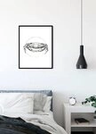 Komar Bild Crab White, Tiere (1 St), Wandbild zur Dekoration - ohne Rahmen