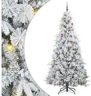 vidaXL K&uuml;nstlicher Weihnachtsbaum K&uuml;nstlicher klappbarer Weihnachtsbaum Wei&szlig;...