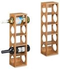 relaxdays Weinregal Bambus Weinregal im 2er Set, 2-tlg.
