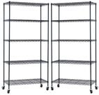 PROREGAL&reg; Standregal Gitterregal HADES Rollen, 2-tlg.