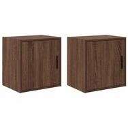 vidaXL Werkzeugschrank Garagen-Wandschr&auml;nke 2 Stk. Braun Eichen-Optik...