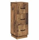 vidaXL Kommode 33 x 34,5 x 87 cm Kommode Schubladenschrank Sideboard schmal...