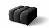 Fun M&ouml;bel Polsterhocker Designerhocker FLOW in Stoff Bluvel (kombinierbar mit