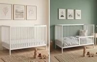 Kids Collective Babybett Kinderbett Gitterbett Baby Bett mit Rausfallschutz...