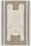 Krabbeldecke gef&uuml;ttert Juwel 'B&auml;r' 80 x 120 cm Rauch - Beige, DAVID...