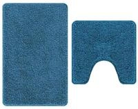 vidaXL Badematte Anti-Rutsch Badematten-Set 2 stk. Blau 50 x 50 cm PP, H&ouml;he...