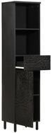 vidaXL Badkommode, Badschrank Schwarz 38x33x160 cm Massivholz Mango