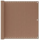 vidaXL Seitenmarkise 75 x 700 cm Balkonsichtschutz Taupe 75x700 cm HDPE und...