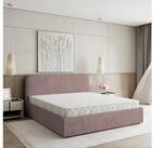 Masseno Polsterbett RENIVE 200x200 cm rosa (mit Bettkasten und Lattenrost)