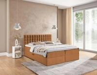 Fun M&ouml;bel Boxbett Schlafzimmerbett TORIBO &Uuml;berl&auml;nge Stoff Coral (220cm)...